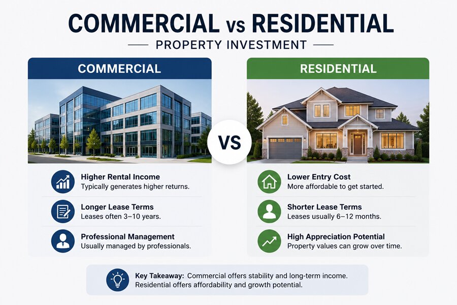 Commercial vs Residential Property